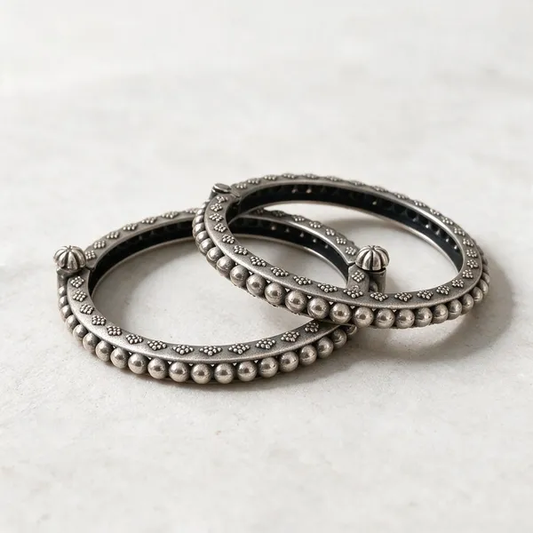 Lavanya_925_Silver_Plated_Bangles_Pair_Of_2