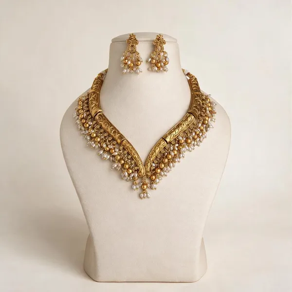 Madhulika_Gold_Plated_Traditional_Beaded_Statement_Necklace_Set