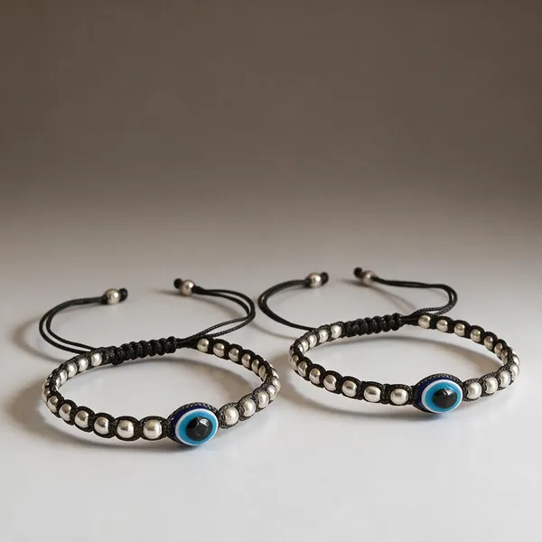 Meerub_Silver_Plated_Evil_Eye_Macrame_Anklet_Pair