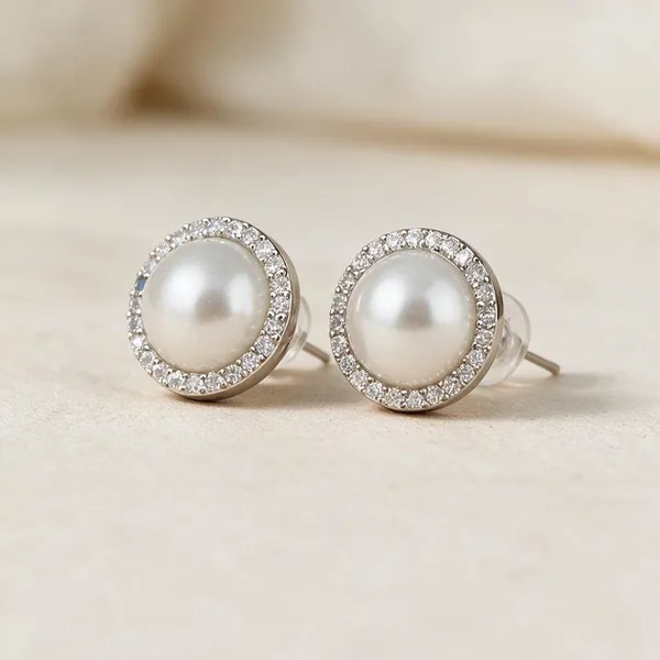 Mohati_Jaipur_Geetika_Pearl_Ad_Silver_Plated_Stud_Earrings