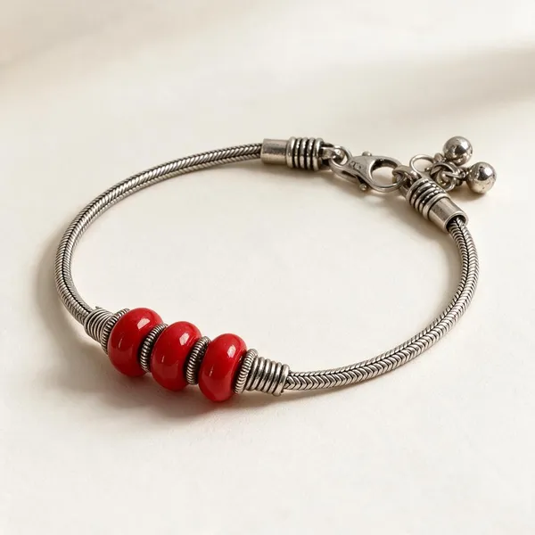 Amrut_Red_Stone_Silver_Plated_Pair_Of_Anklets