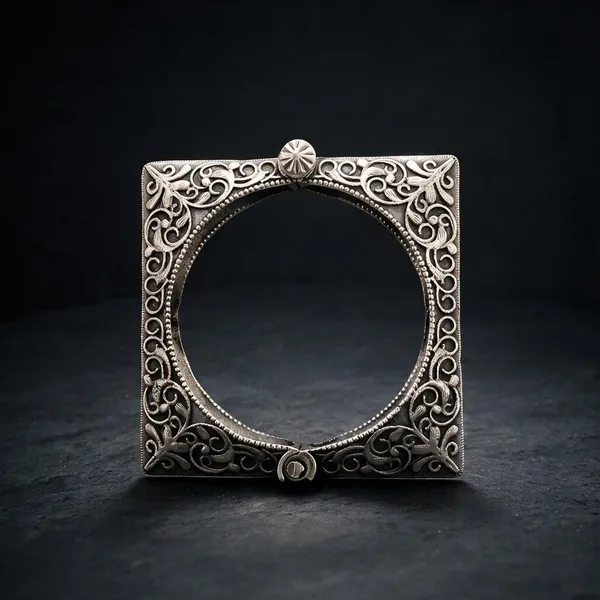 Amika_Square_925Silver_Plated_Handcarved_Openable_Kada