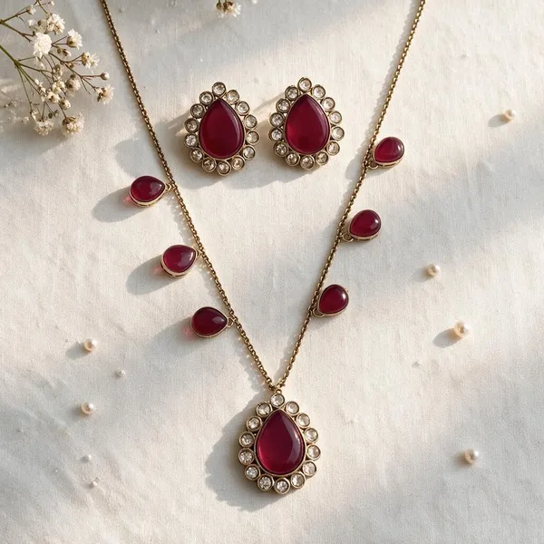 Viri_Ruby_Stone_Apala_Polish_Necklace_Set