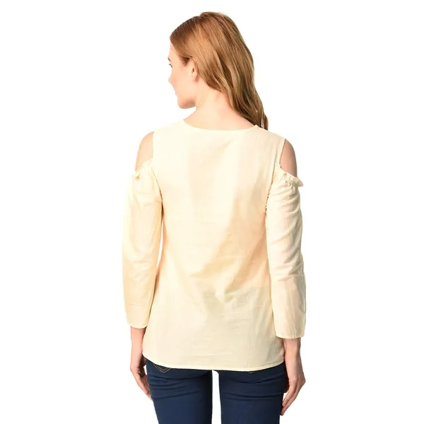 Ivory_Cotton_Embroidered_Cold_Shoulder_Top_For_Women