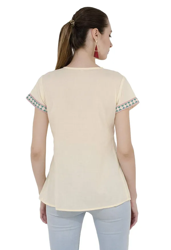 Ivory_Cotton_Embroidered_Half_Sleeve_Peplum_Top_For_Women