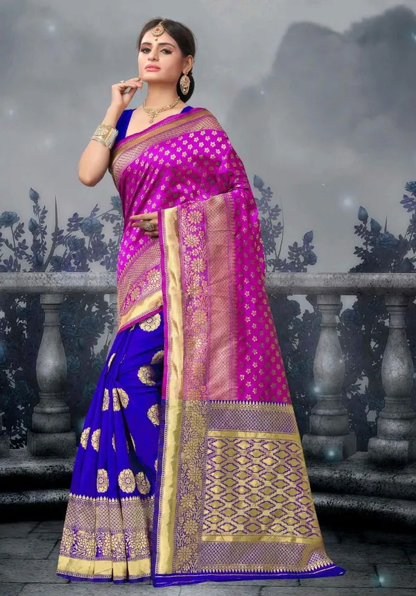 Blue_Handloom_Silk_Zari_Work_Saree_For_Women