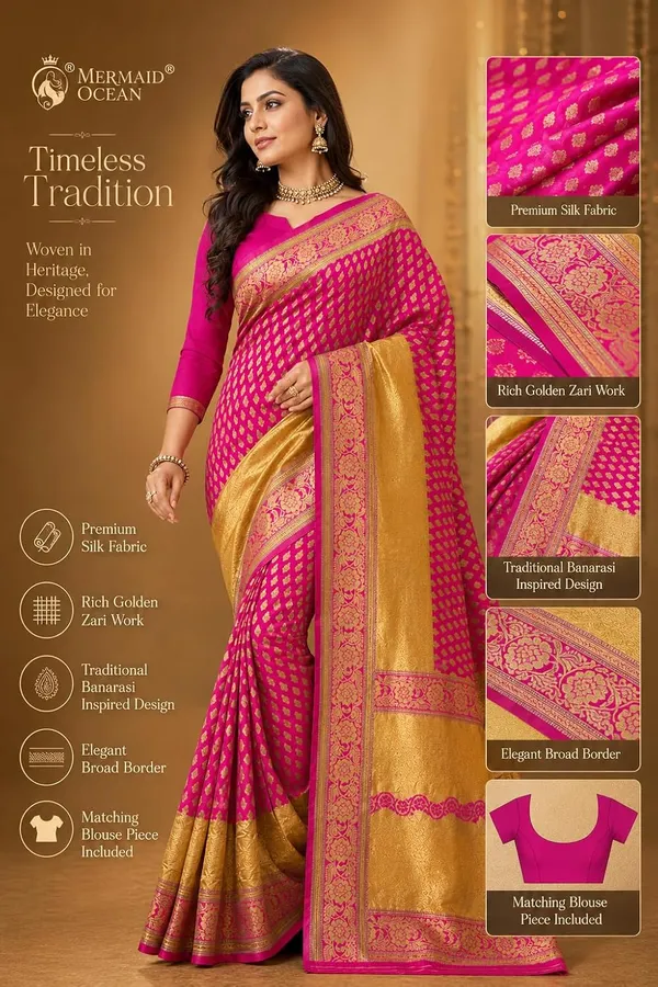 Pink_Handloom_Silk_Woven_Saree_For_Women