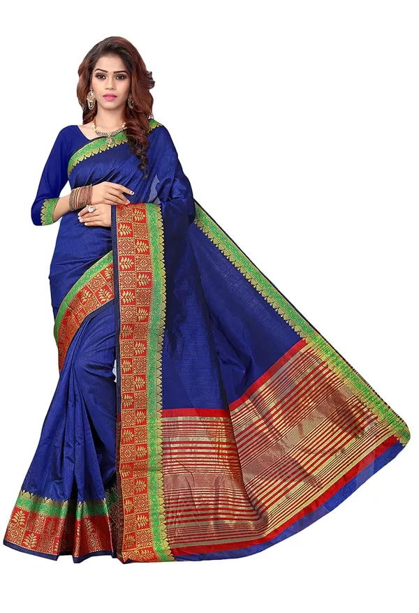 Blue_Handloom_Silk_Saree_For_Women