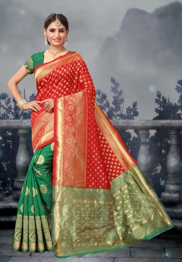 Teal_Handloom_Silk_Zari_Work_Saree_For_Women
