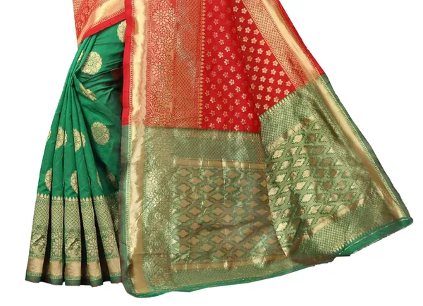 Teal_Handloom_Silk_Zari_Work_Saree_For_Women