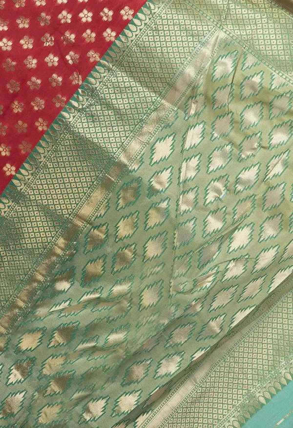 Teal_Handloom_Silk_Zari_Work_Saree_For_Women