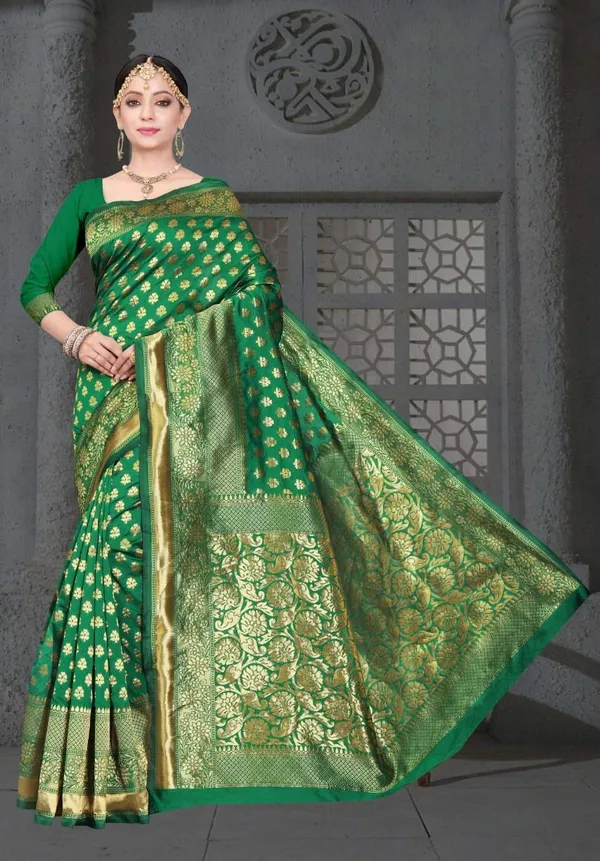 Green_Handloom_Silk_Saree_For_Women