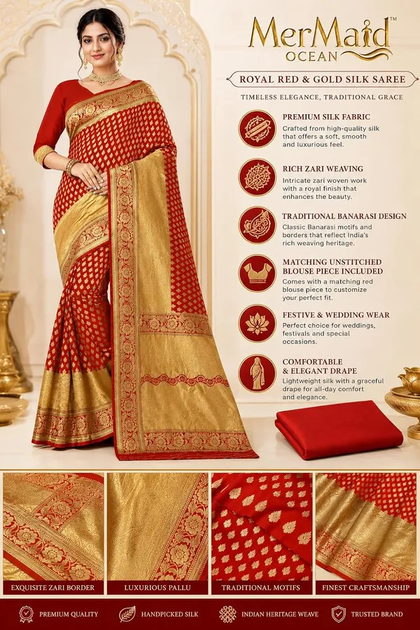 Red_Handloom_Silk_Zari_Work_Saree_For_Women