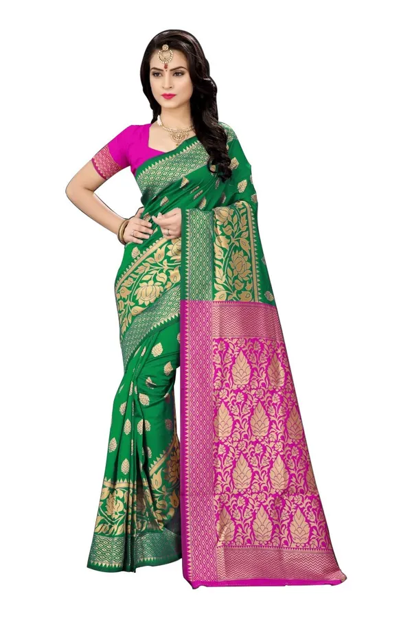 Green_Handloom_Silk_Saree_For_Women