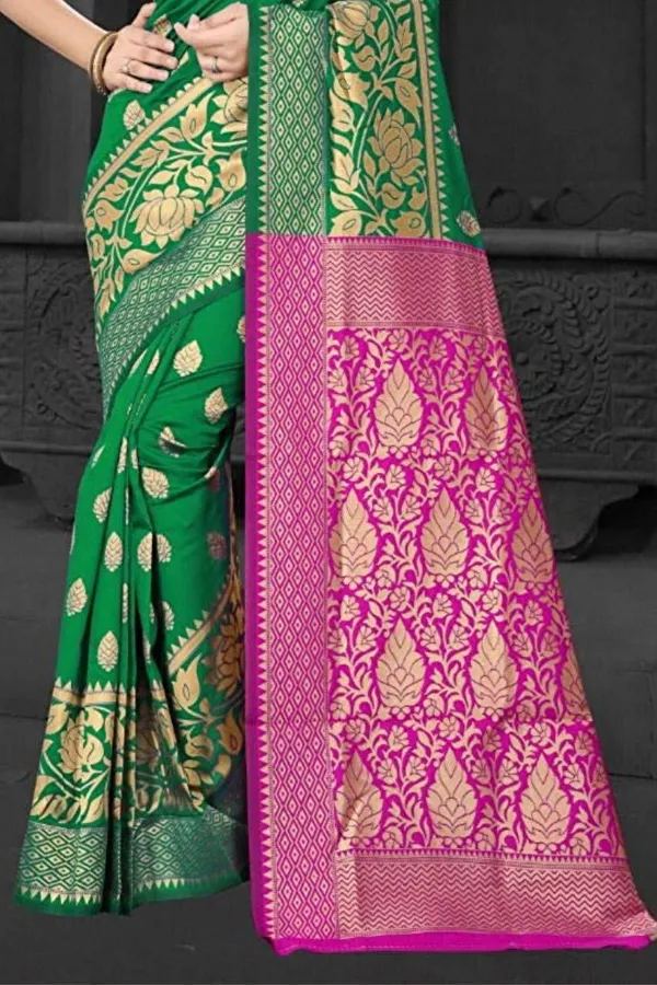 Green_Handloom_Silk_Saree_For_Women
