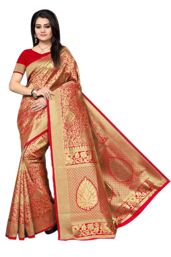 Red_Handloom_Silk_Saree_For_Women