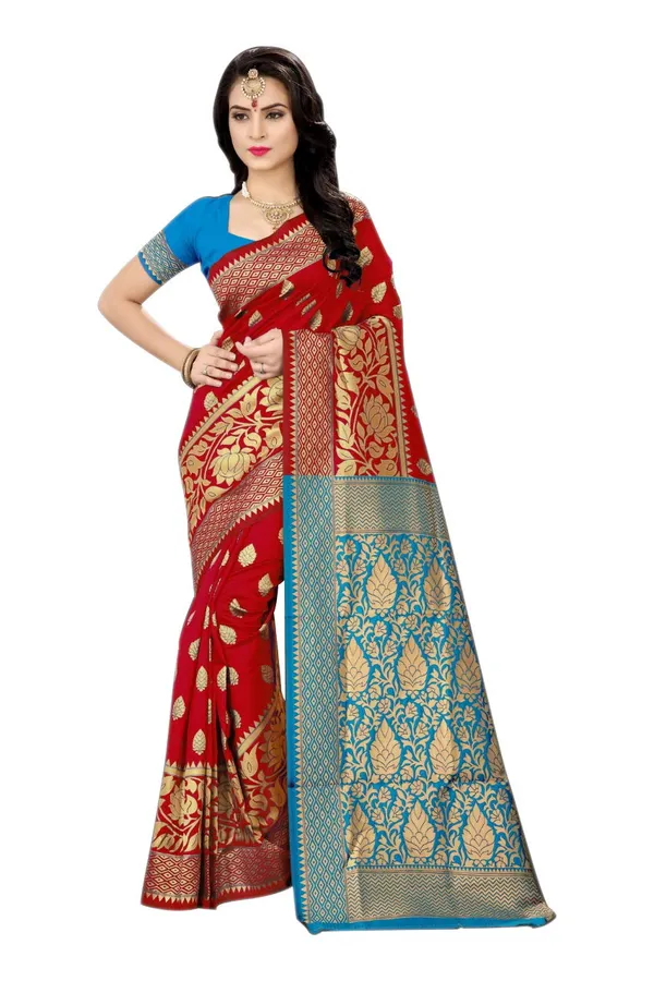 Red_Handloom_Silk_Saree_For_Women