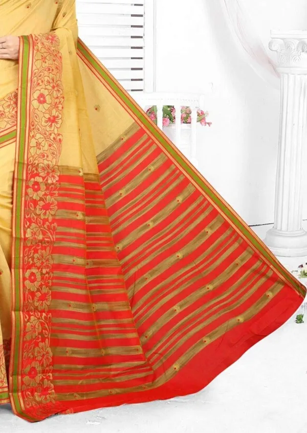 Beige_Cotton_Silk_Saree_With_Blouse_Piece_For_Women