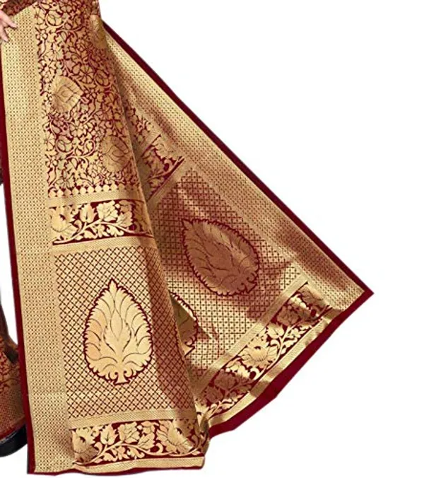 Maroon_Handloom_Silk_Saree_For_Women