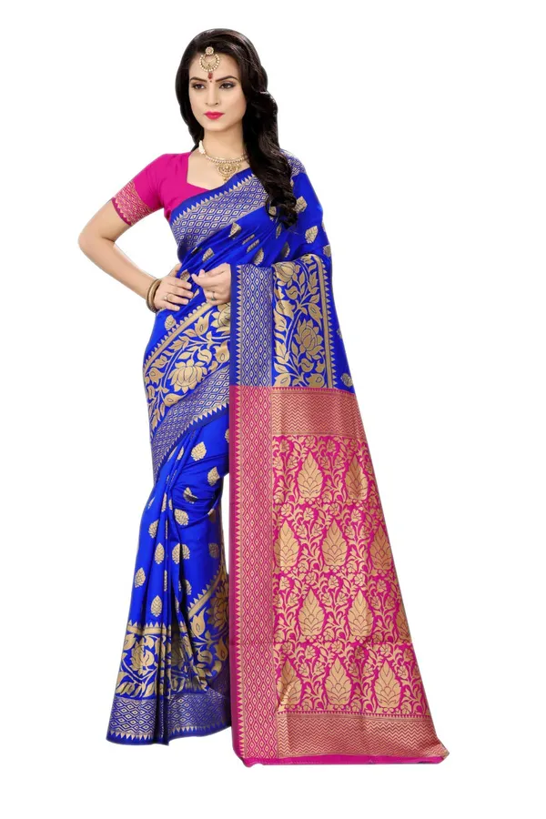 Blue_Handloom_Silk_Saree_For_Women