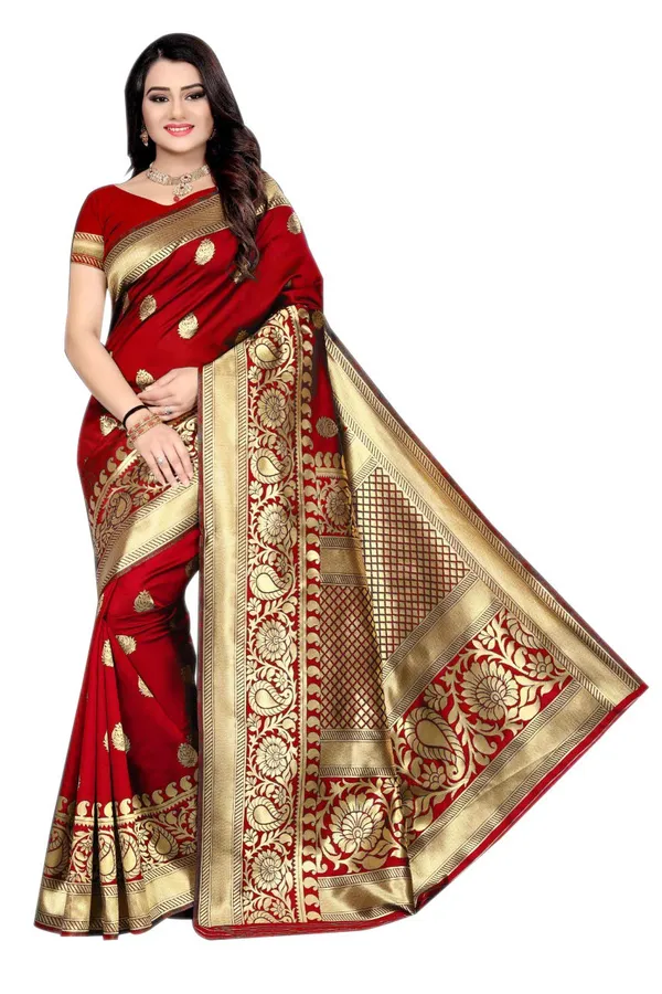 Red_Handloom_Silk_Saree_For_Women
