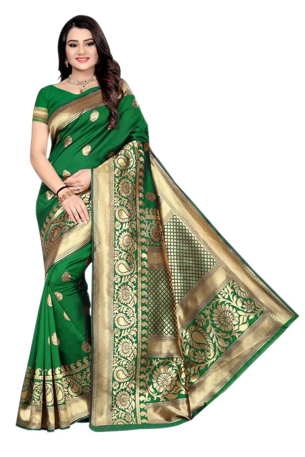 Green_Handloom_Silk_Saree_For_Women