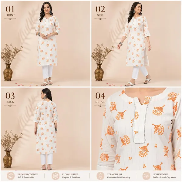 Off_White_Cotton_Straight_Floral_Print_Kurta_For_Women