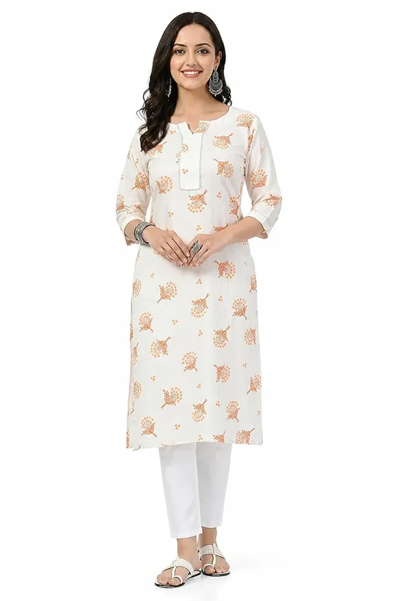 Off_White_Cotton_Straight_Floral_Print_Kurta_For_Women