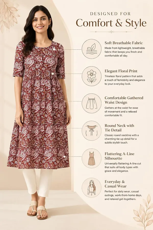 Maroon_Cotton_A-Line_Anarkali_Kurta_For_Women