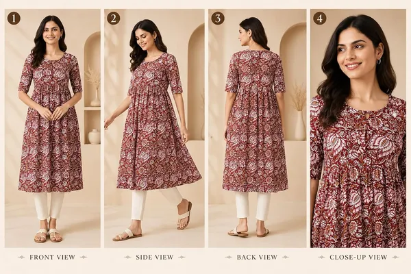Maroon_Cotton_A-Line_Anarkali_Kurta_For_Women