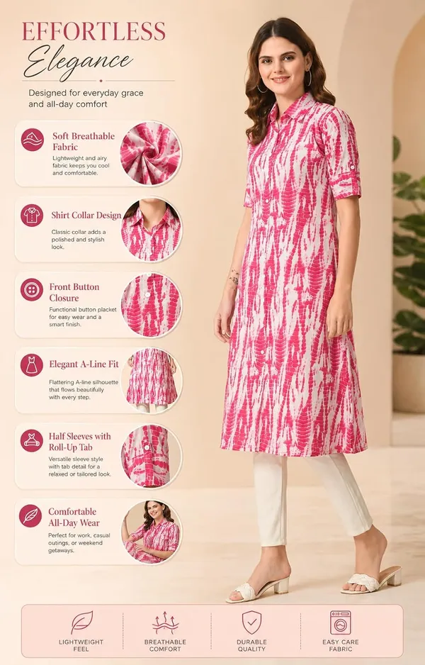 Pink_White_Cotton_Tie_Dye_Printed_A-Line_Kurti_For_Women