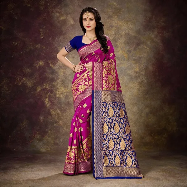 Pink_Handloom_Silk_Saree_For_Women