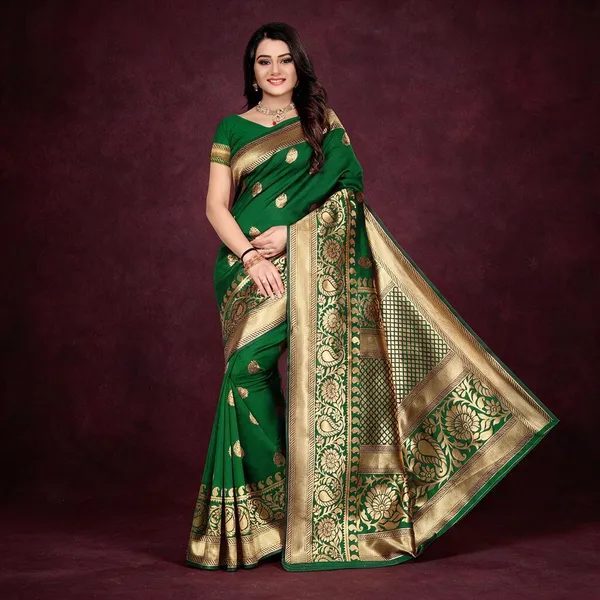 Green_Handloom_Silk_Saree_For_Women