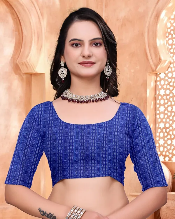 Navy_Blue_Cotton_Floral_Printed_Saree_For_Women
