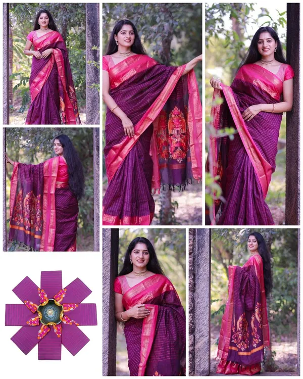 Purple_Silk_Printed_Saree_For_Women