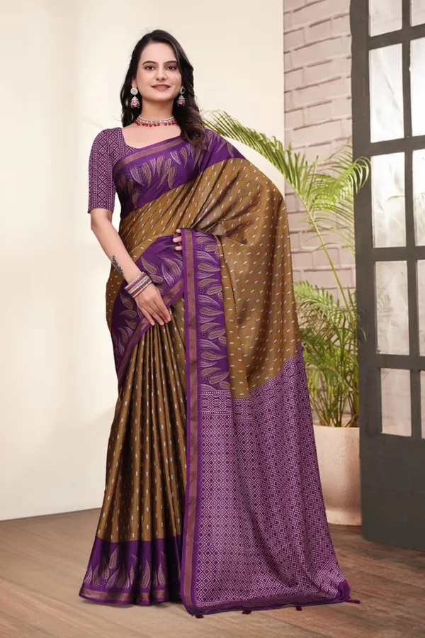 Purple_Cotton_Floral_Leaf_Motif_Printed_Saree_For_Women