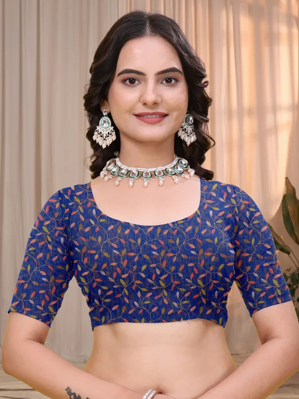 Blue_Printed_Saree_for_Women