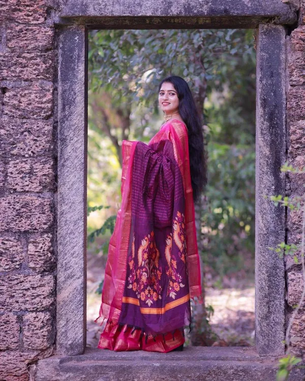 Purple_Silk_Printed_Saree_For_Women