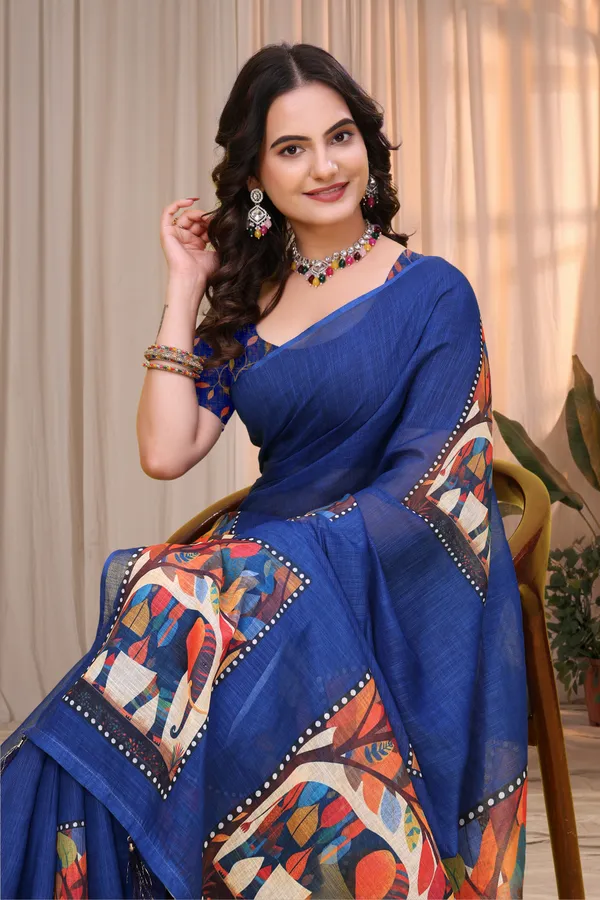 Blue_Printed_Saree_for_Women