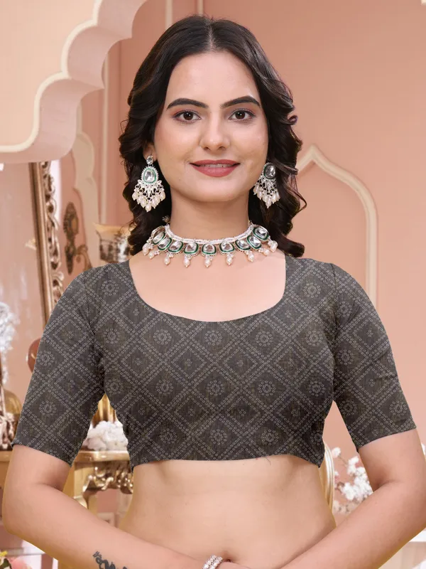 Black_Printed_Saree_Set_for_Women