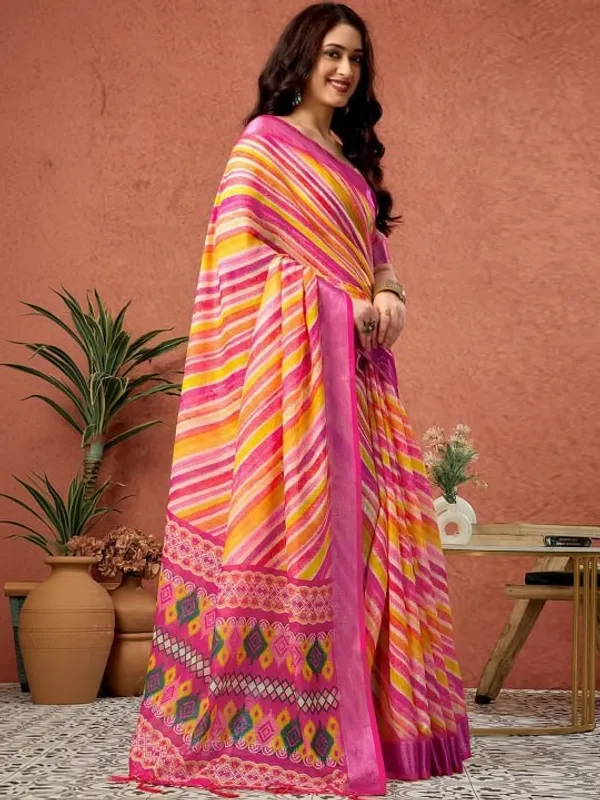 Multicolor_Cotton_Printed_Saree_For_Women