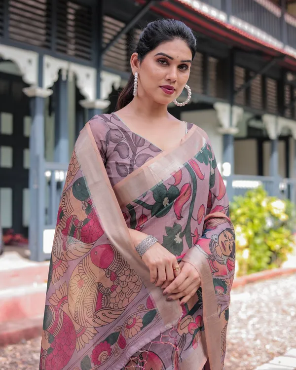 Mauve_Cotton_Floral_Printed_Saree_For_Women