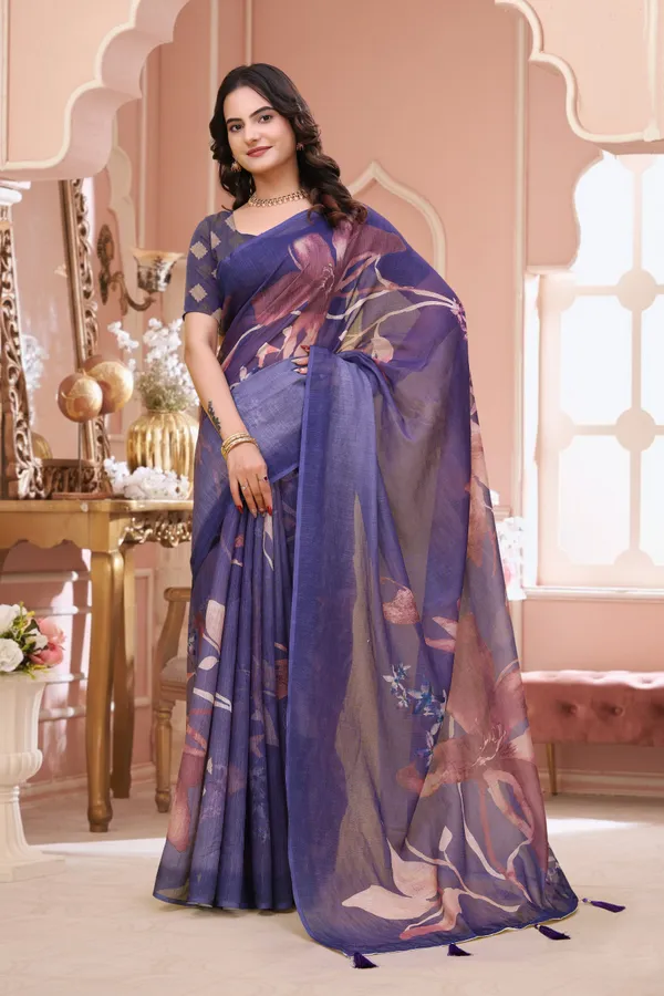 Purple_Floral_Print_Saree_for_Women