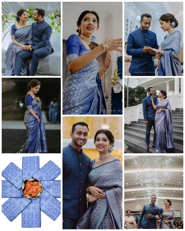 Blue_Silk_Brocade_Floral_Woven_Saree_For_Women
