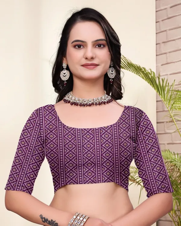 Purple_Cotton_Floral_Leaf_Motif_Printed_Saree_For_Women
