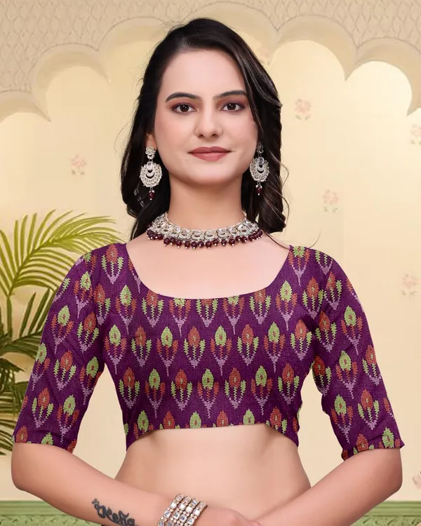 Purple_Cotton_Printed_Saree_For_Women