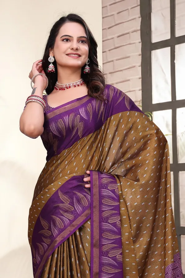 Purple_Cotton_Floral_Leaf_Motif_Printed_Saree_For_Women