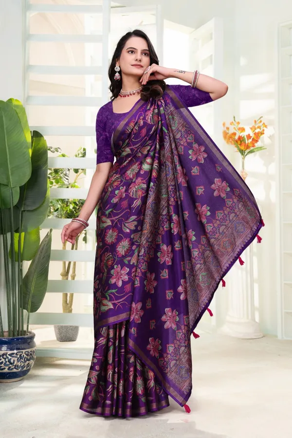 Purple_Cotton_Floral_Paisley_Printed_Saree_With_Blouse_For_Women