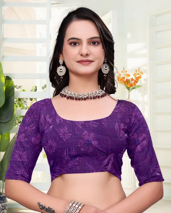 Purple_Cotton_Floral_Paisley_Printed_Saree_With_Blouse_For_Women