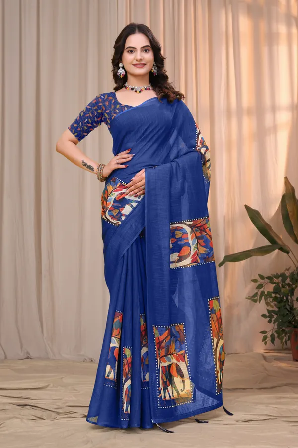 Blue_Printed_Saree_for_Women
